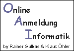 Online Anmeldung Informatik